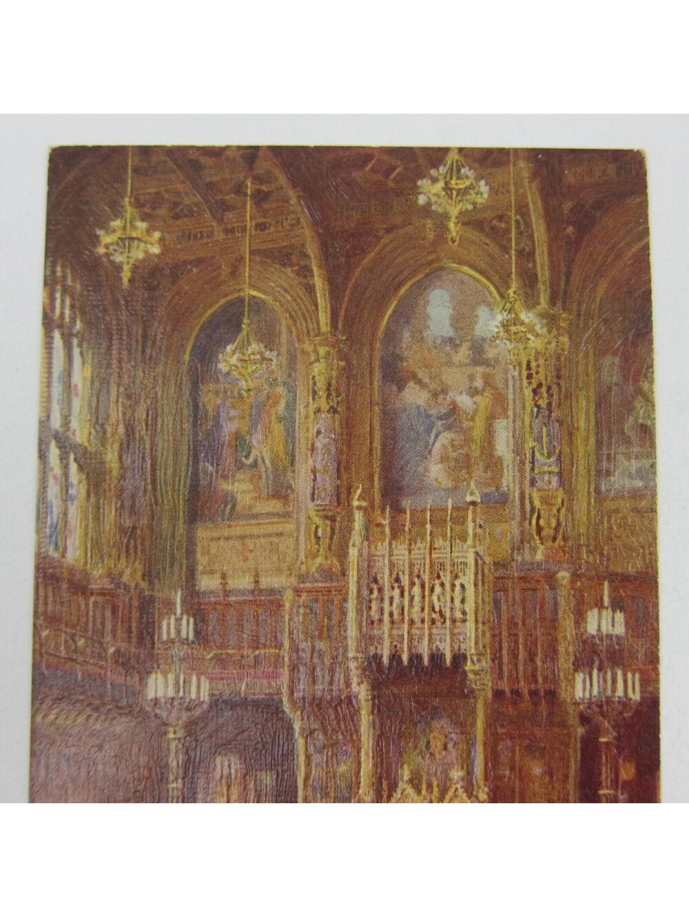 Postcard London England The House of Lords Interior Tuck & Sons Oilette Antique - Picture 2 of 12